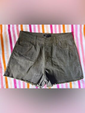 Women's Olive Green Denim Cutoff Shorts#frye